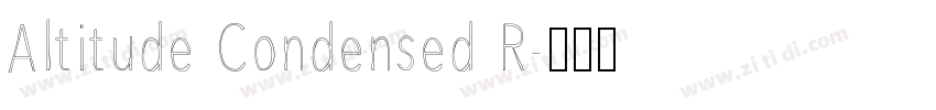 Altitude Condensed R字体转换
